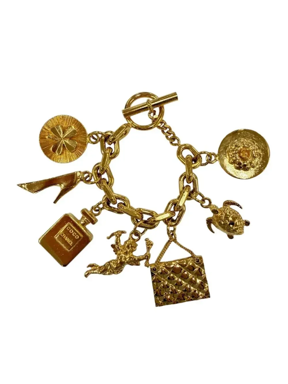 Chanel Vintage Bracelet Metal Gold #327516C11B